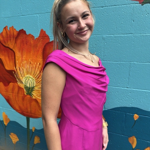 Gillian Pink Cocktail Dress Vintage New With Tags From  Elder Beerman  VTG 1980s - Picture 2 of 6